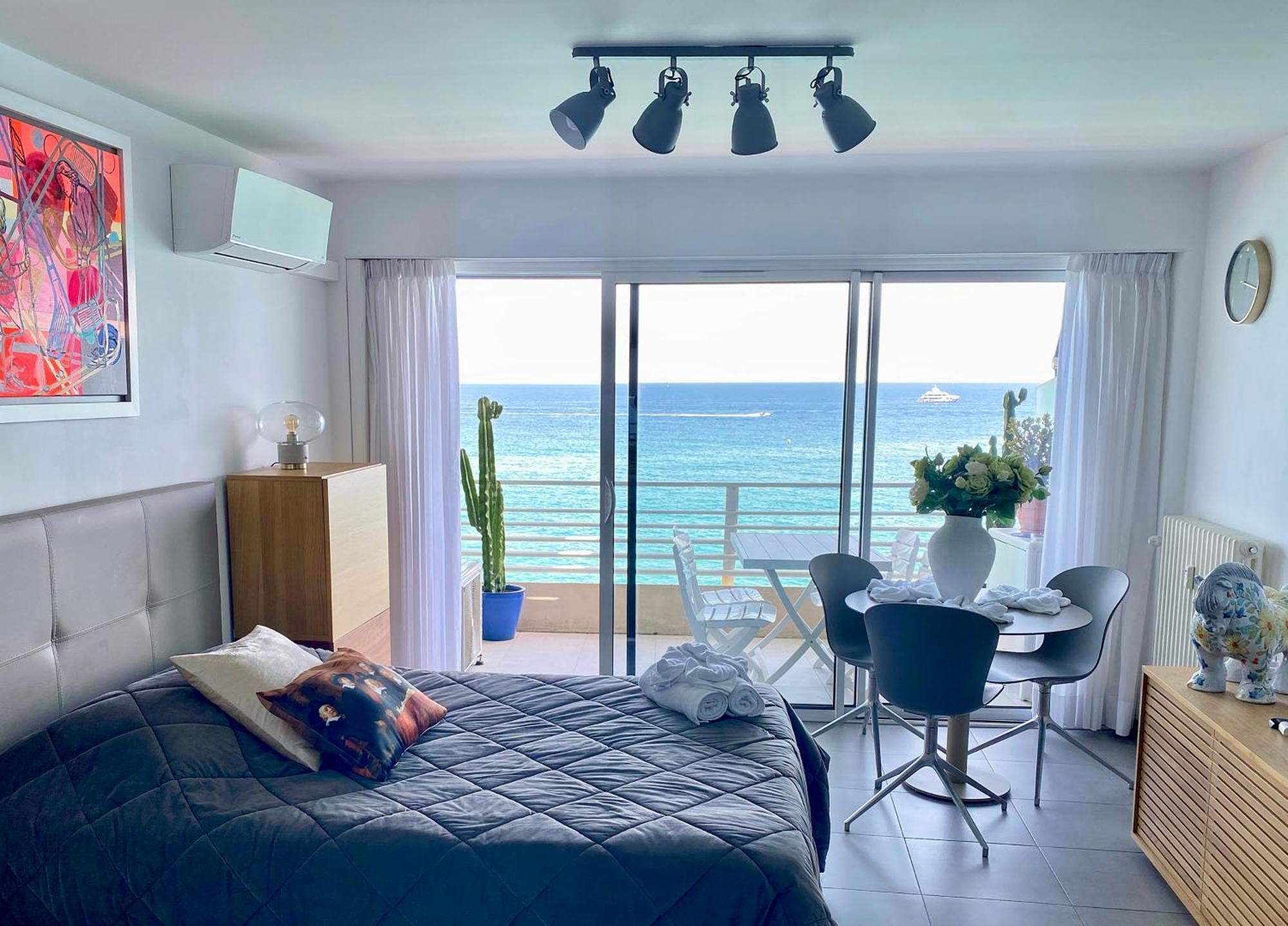 Apartmán Sea View Studio, Huge Terrace On The 4Th Floor Menton Exteriér fotografie