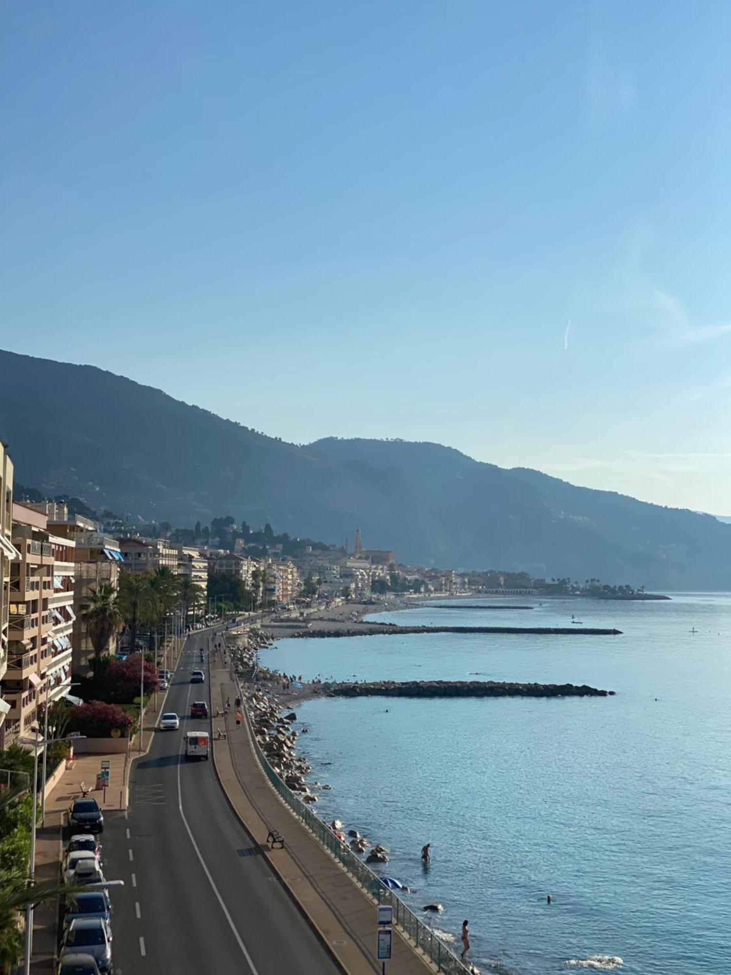 Apartmán Sea View Studio, Huge Terrace On The 4Th Floor Menton Exteriér fotografie